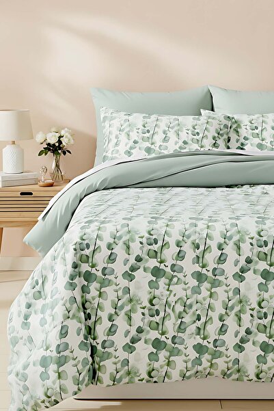 Rivaİstanbul Eucalyptus Double Duvet Cover Set Cotton