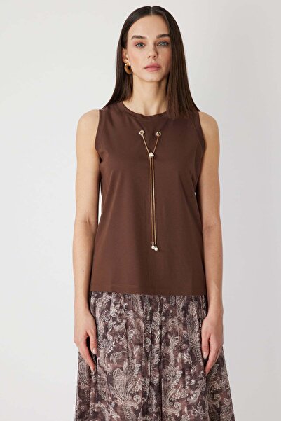 ON Αμάνικη μπλούζα με αξεσουάρ αλυσίδας