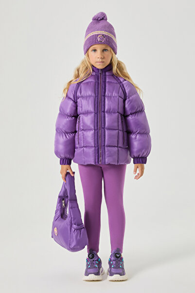 Tyess Girl Purple Coat