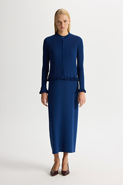 MISS DALIDA Ajur Detaylı Hırka Elbise Takım Navy