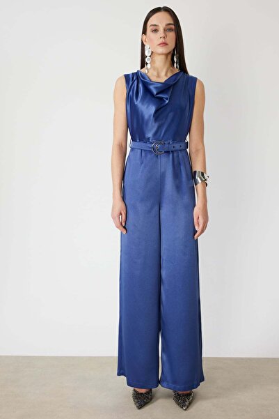 Mi Pret a Porter Mi Degaje Yaka Kemerli Tulum