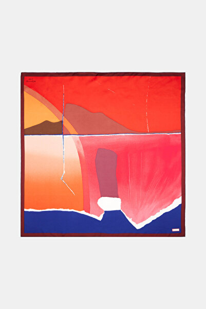 Vakko GEOMETRİK DESENLİ İPEK EŞARP(BURHAN DOĞANÇAY)