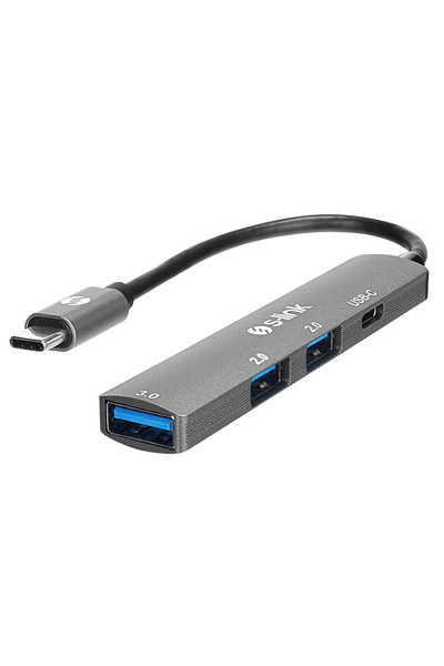 S-LINK Swv-usbc023, Type-c To 2xusb 2.0, 1xusb 3.0, 1xtype-c Metal, Usb Hub
