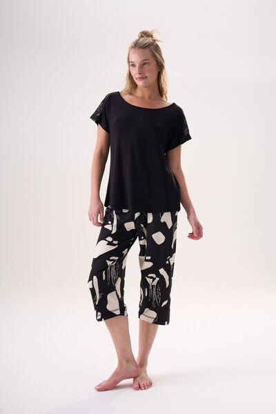 Etoile Γυναικείο σετ κάπρι με κοντά μανίκια από μπαμπού 26405