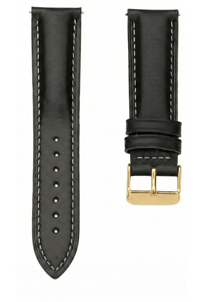 Onywatch 20 mm Leather Watch Band with Gold Buckle 20 mm Band Gold 20 mm Watc...