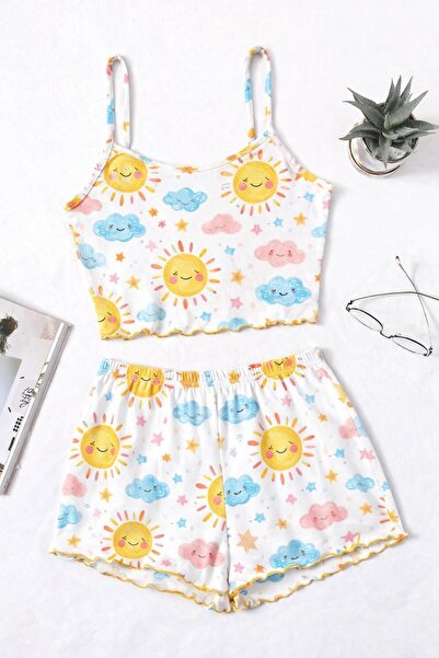 kuzey homewear Σετ σορτς Monta Sun με τιράντες