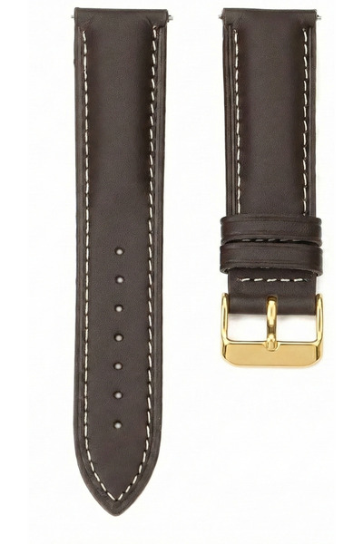 Onywatch 20 mm Leather Watch Band with Gold Buckle 20 mm Band Gold 20 mm Watc...