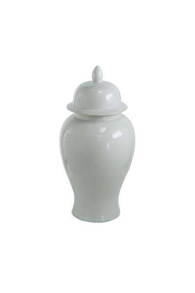 Roots Furniture Porcelain Blue And White Lidded Jar