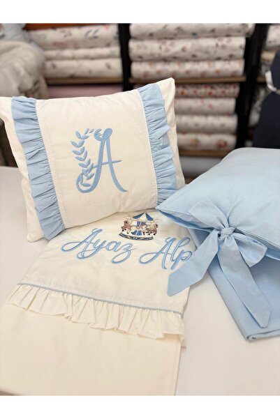 GAYE EV TEKSTİLİ 100% Cotton Oeko-Tex Certified Embroidered Baby Bedding Set