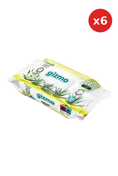 Gizmo PROMO PACK - 6 x Wet wipes with chamomile extract and alcohol-free 120 pcs