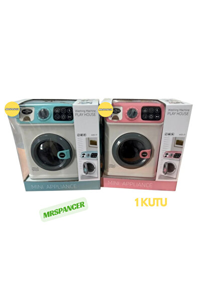 MRSPANCER 100737e - Eğlenceli ve Eğitici Çamaşır Makinesi Pilli Işıklı ve Müz...