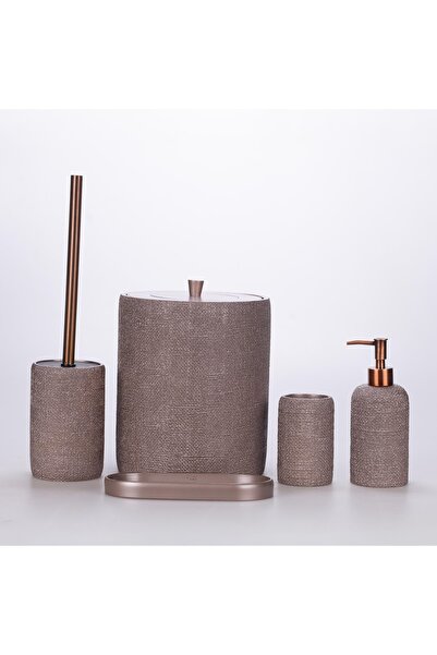 Selim Natural Bathroom Set Taupe