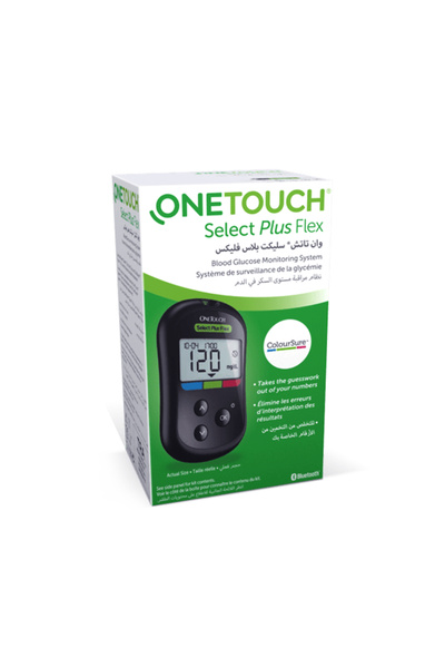 onetouch جهاز قياس سكر الدم وان تاتش سيليكت بلس فليكس (OneTouch Select Plus F...