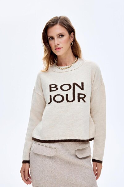 Shoe Box By Quzu Quzu Textile Detailed Knitwear