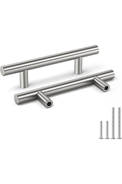 Goldenwarm LS201BSS T Kitchen Cupboard Door Pull Handles Hollow Stainless Ste...