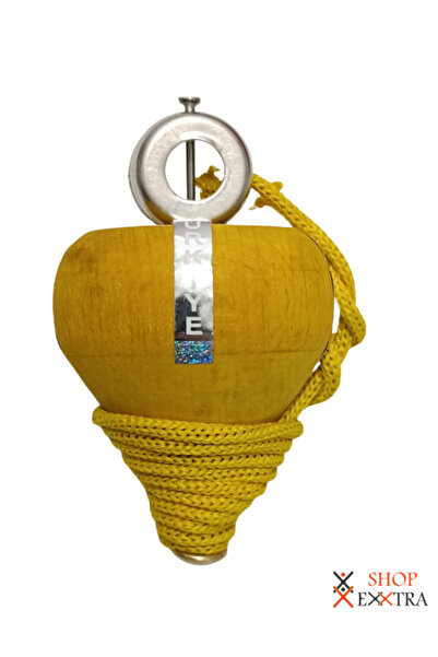 shopExxtra Nostalgic Wooden Spinning Top with String - Available in Vibrant C...