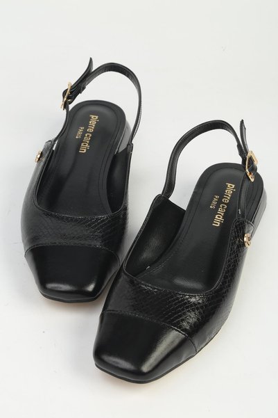 Pierre Cardin Women's Black Ballerina Flats Pc-55792