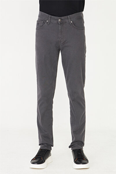 White Stone Gray Washed Natural Look Casual Jeans