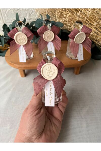 cev den store 20 Adet Söz Nişan Düğün Nikah Hediyeliği Kolonya Şişesi (Şişele...