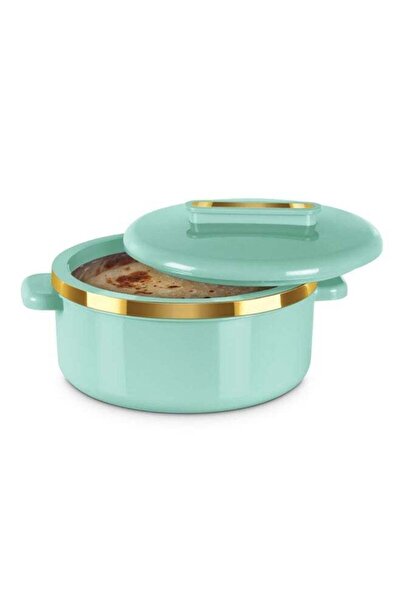 Milton Curved Casserole 2500 Stainless Steel Inner, 2.15 Liters, Light Green