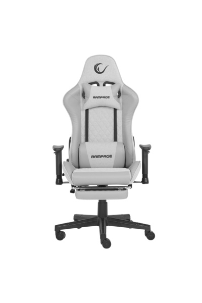 Rampage KL-R27 Elemental Ayak Dayama Yerli Terletmez Kumaş Gri / Karbon Gamin...