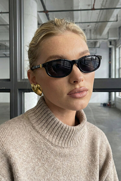 Eyesofia Feryl Black U400 Ultra Light Women's Sunglasses with Filter