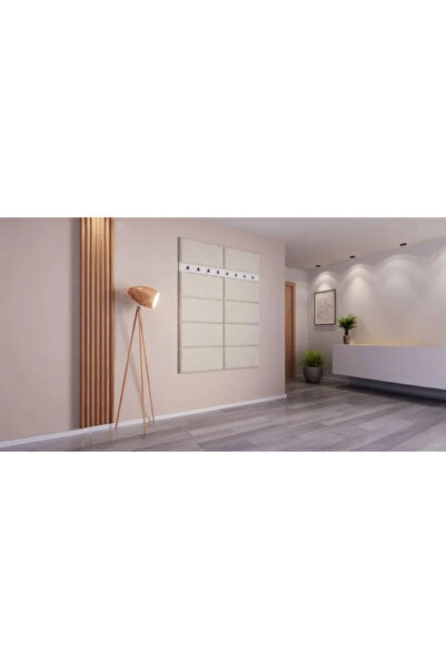 Mobila ABC Hall Coat Rack Klaus VIII, White/Beige