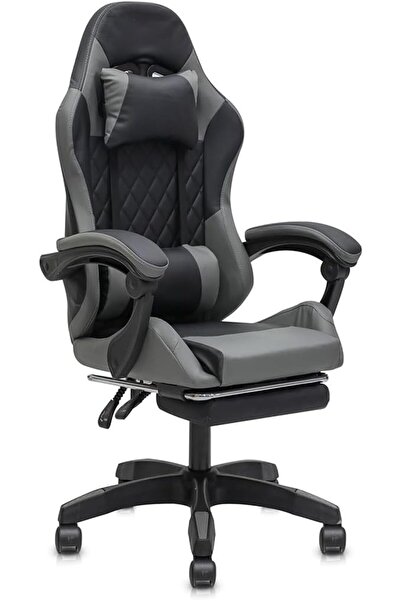 Afifa Furniture Gaming Chair with PVC Leather Ergonomic Chair with Footrest, ...