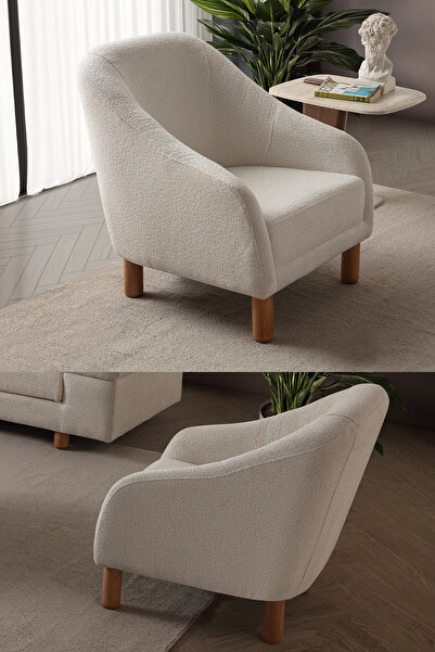 indes home Armada Berjer Krem Tekli Koltuk