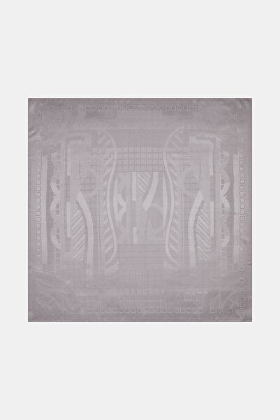 Vakko GRİ JAKARLI FASONE EŞARP