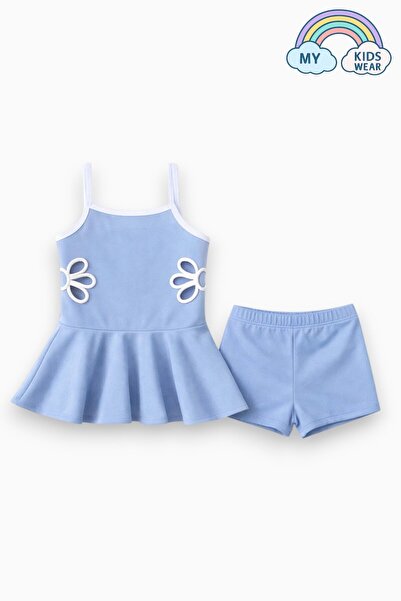 My Kids Wear Costum de baie pentru fete, cu broderie, model chelner, 5-14 ani...