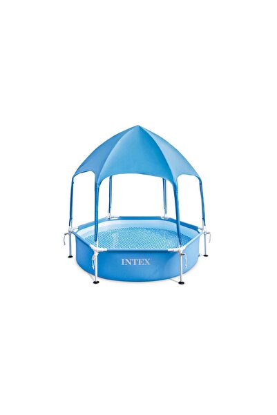 Intex Piscină hexagonală cu umbrelă de soare