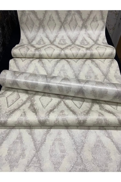 KOÇ YAPI DEKOR Tutkal hediye 5.30m2 ithal dokulu beyaza gümüş eni 53cm boyu 1...