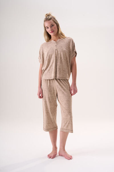 Etoile Bamboo Short Sleeve Women's Capri Set 26412