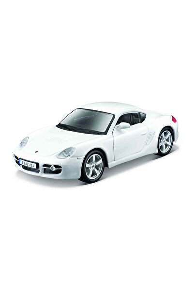 BBURAGO Mașină model Porsche Cayman S Alb la scară 1:32 43100-43003