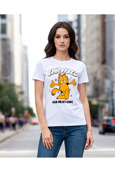 REDTAG تي شيرت نسائي أبيض مطبوع