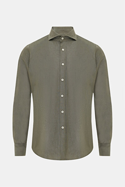 Vakko PAMUK KETEN TWILL SPOR GÖMLEK