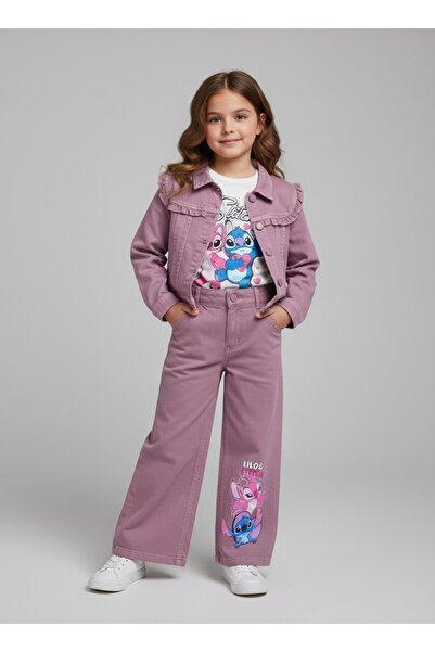 LİLLYPİCCA Jachetă din denim pentru fetiță - tricou - Pantaloni din denim Set...