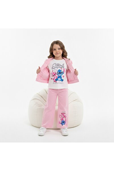 LİLLYPİCCA Jachetă din denim pentru fetiță - tricou - Pantaloni din denim Set...