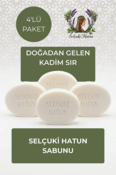Selçuki Hatun Doğal Bitkisel Sabun 4'lü Set – & Leke Görünümlü Ciltler İçin D...