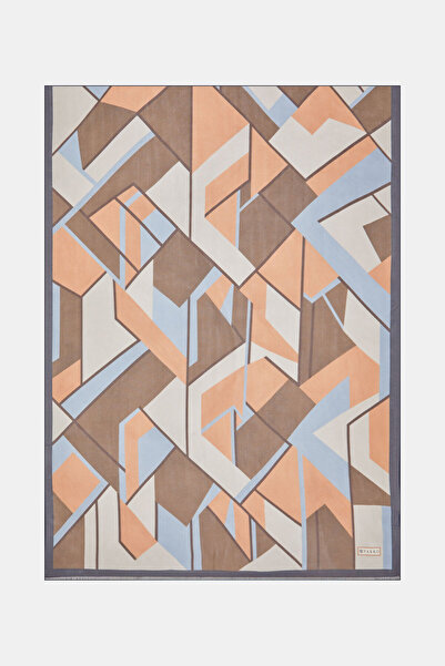 Vakko VİZON GEOMETRİK DESENLİ VUAL ŞAL