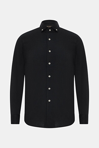 Vakko PAMUK KETEN JERSEY SPOR GÖMLEK