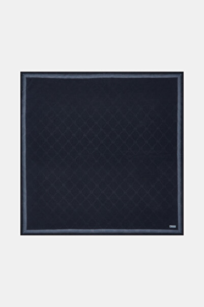 Vakko LACİVERT PAMUK/İPEK EŞARP