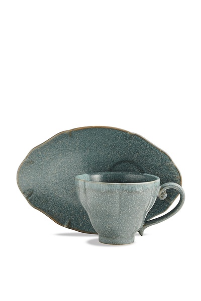 Paşabahçe Ceașcă de ceai din ceramică gotică verde