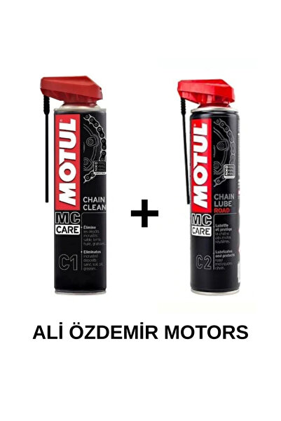 Motul C1 Temizleme Spreyi + C2 Zincir Yağı ( Yeni Tarihli )