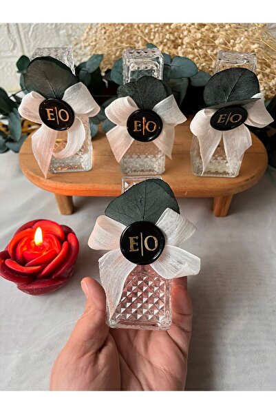 cev den store 10 Adet Kristal Kolonya Şişesi Söz Nişan Hediyelik (Şişeler Kol...