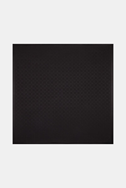 Vakko SİYAH MONOGRAM FASONE EŞARP