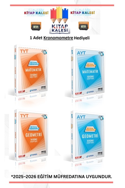 Supara Yayınları TYT-MATEMATİK/GEOMETRİ-AYT/MATEMATİK/GEOMETRİ NE KADAR ÖĞREN...