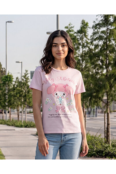 REDTAG Women Lilac Printed T-Shirt