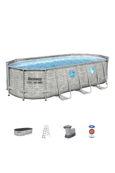 BESTWAY Piscină ovală Steel Pro Max 549 cm x 274 cm x 122 cm, LW 56716